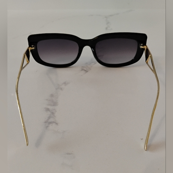NEW Black and Gold Sunglasses with Case main image 4